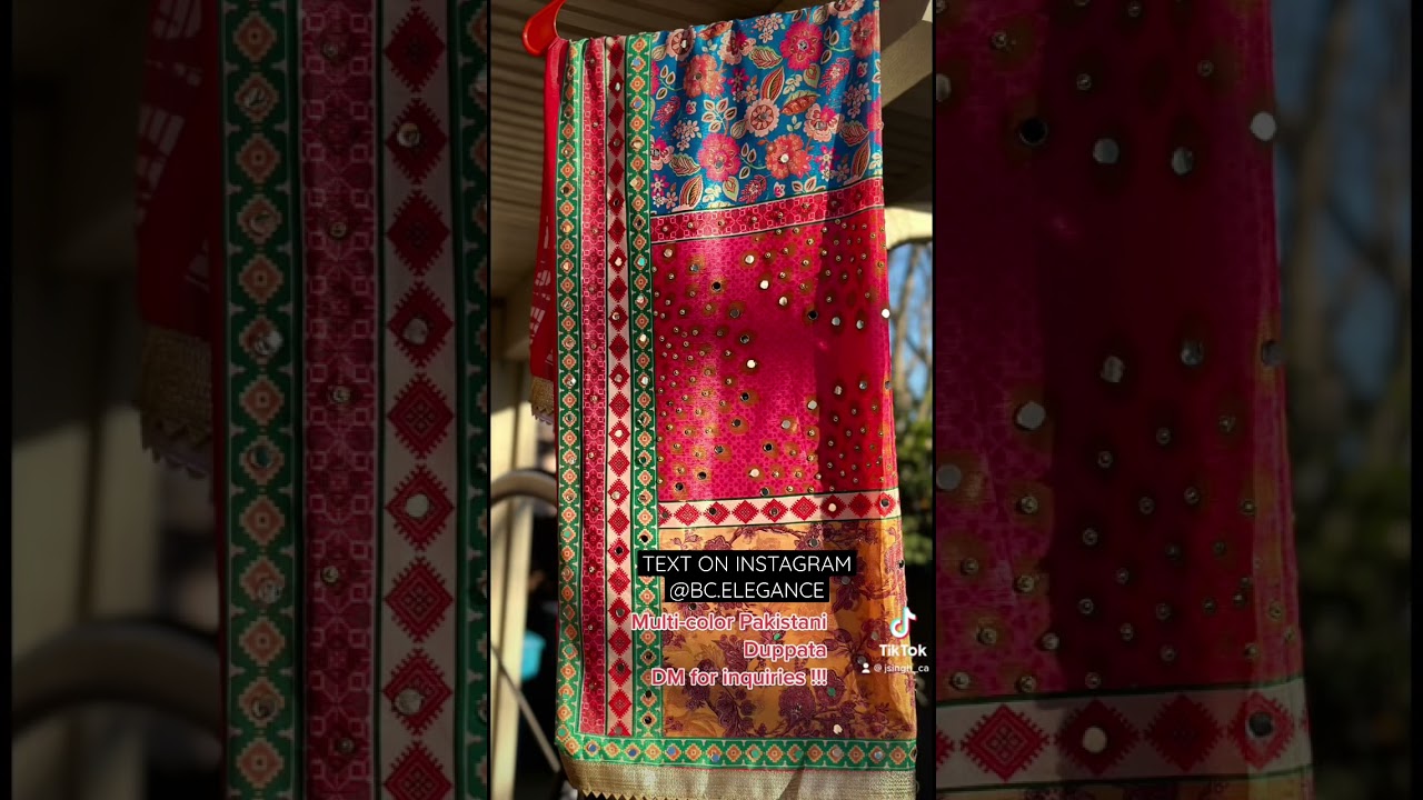 Traditional Pakistani Multicolor Duppatas 🥰 