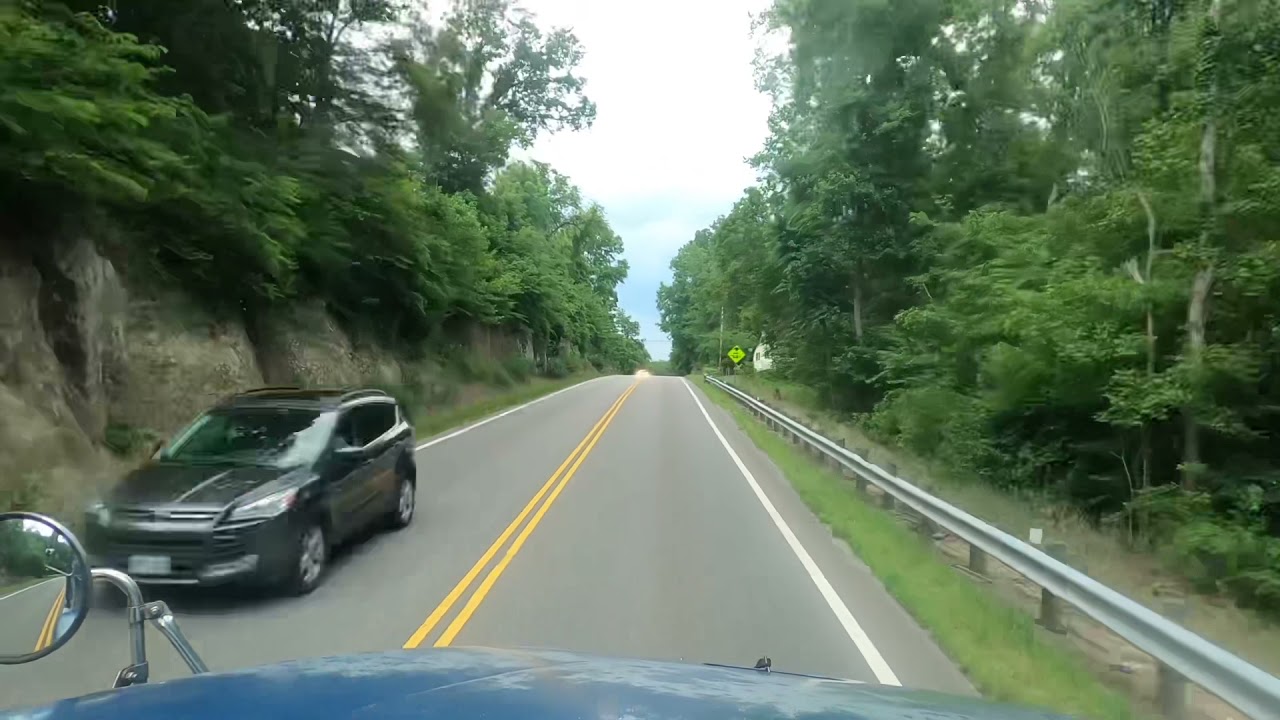 Trucking , Driving through Route 93 in Ironton Ohio.