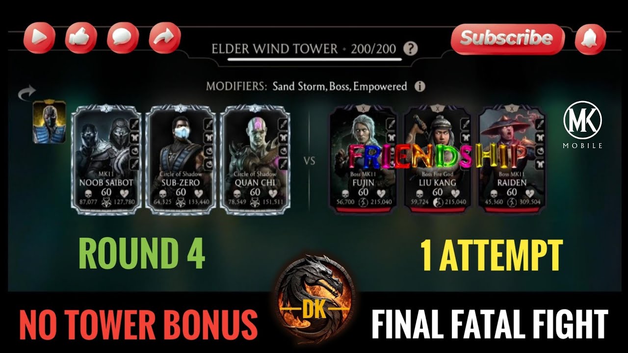 Elder Wind Tower 200 Fatal▪️Round 4 🎮 Mortal Kombat Mobile▫️MK Mobile #mortalkombatmobile #mkmobile