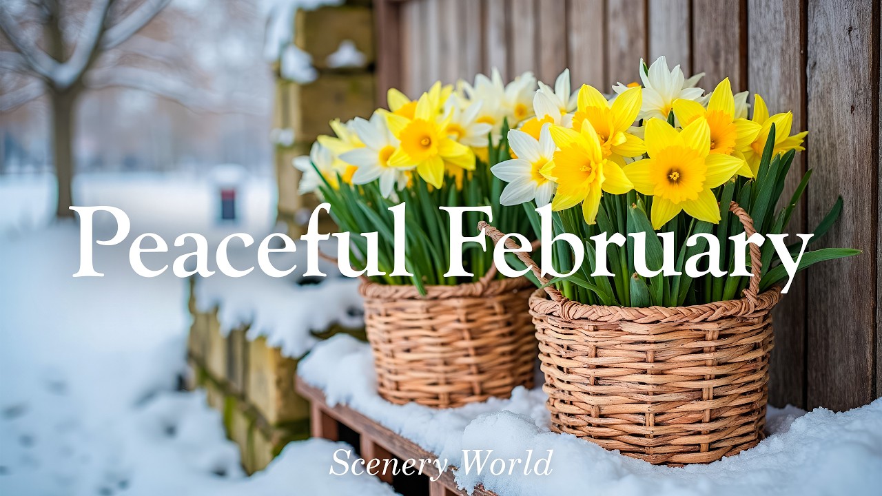 2월 아침의 잔잔한 공기 — 휴식을 선물하는 힐링 피아노 연주 - Peaceful February | Scenery World