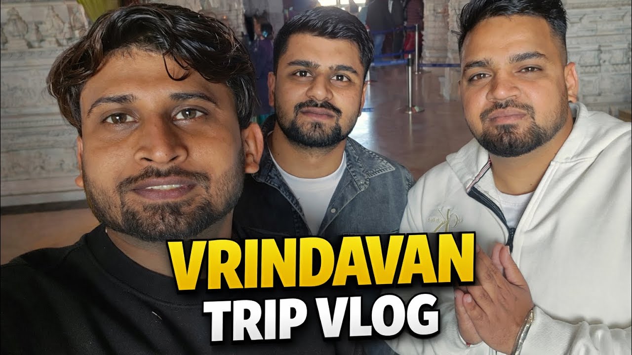 Vrindavan trip vlog 🧿🙏🏻🫀Full fun Radhe Radhe #tranding #viral #shortvideo #indainvlogger 