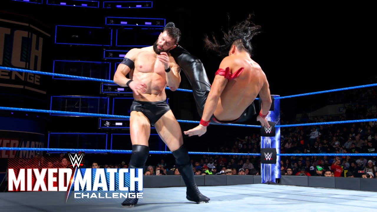 Finn B&aacute;lor & Sasha Banks vs. Shinsuke Nakamura & Natalya - WWE Mixed Match Challenge