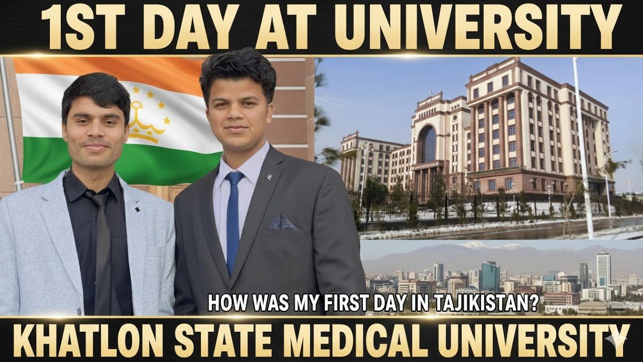 How was my 1st Day at Medical University? 🩺 | Tajikistan Student Life! Khatlon State University#vlog