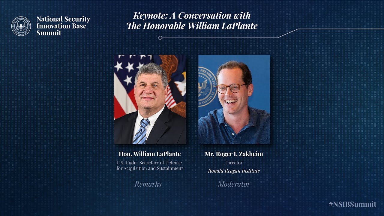 Keynote A Conversation with The Honorable William LaPlante
