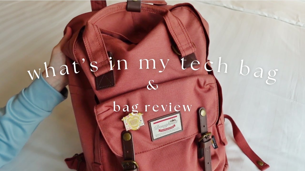 What's In My Tech Bag As A Non-Tech Person | Doughnut Macaroon Backpack
