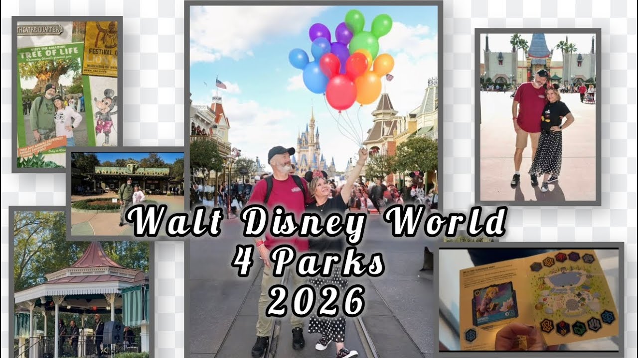 Disney World Winter Trip 2026 Magic Kingdom, Epcot, Animal Kingdom, Hollywood Studios #disneyparks 