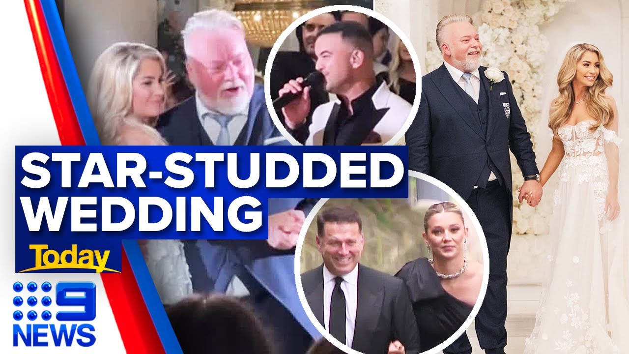 Radio icon Kyle Sandilands' star-studded wedding | 9 News Australia
