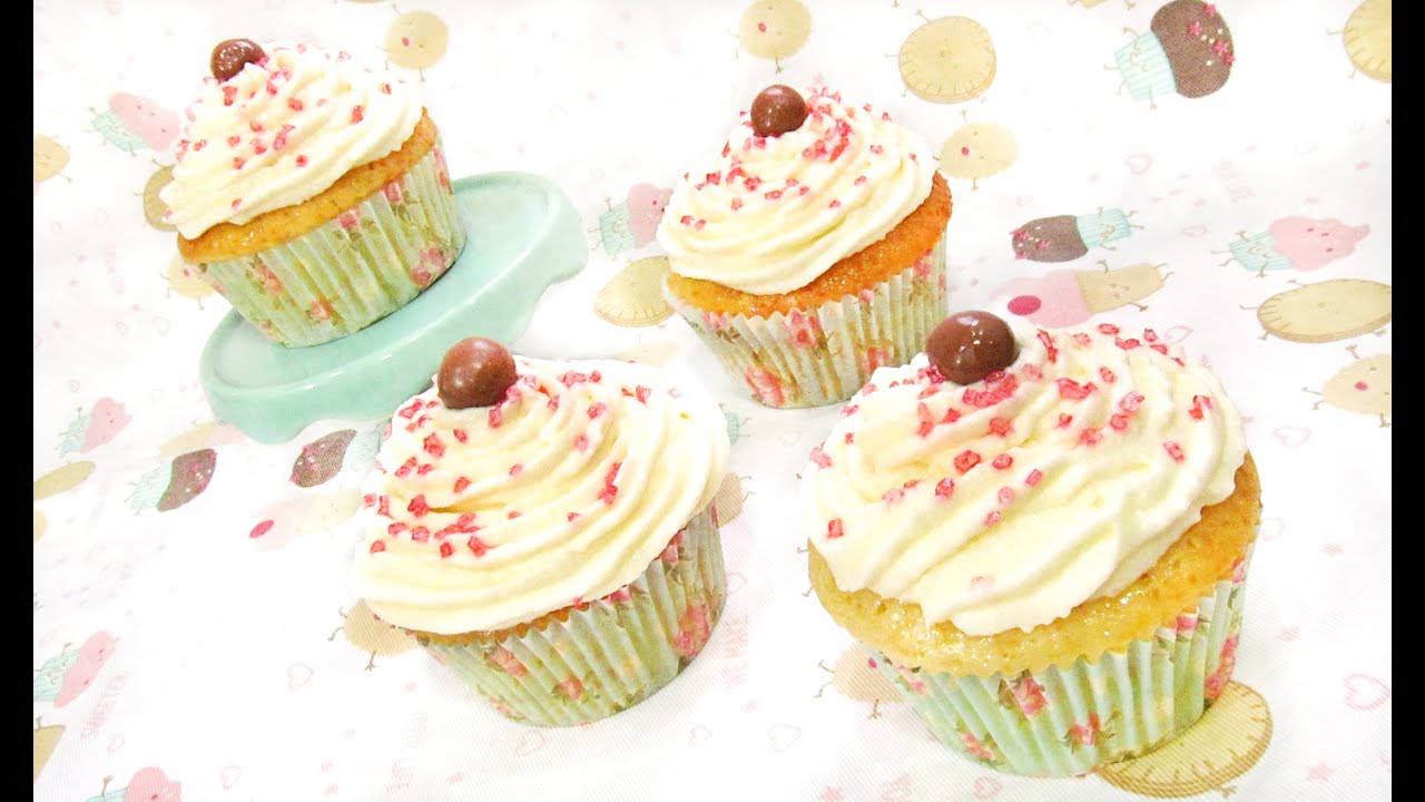Cupcakes de Vainilla | Recetas de Cupcakes