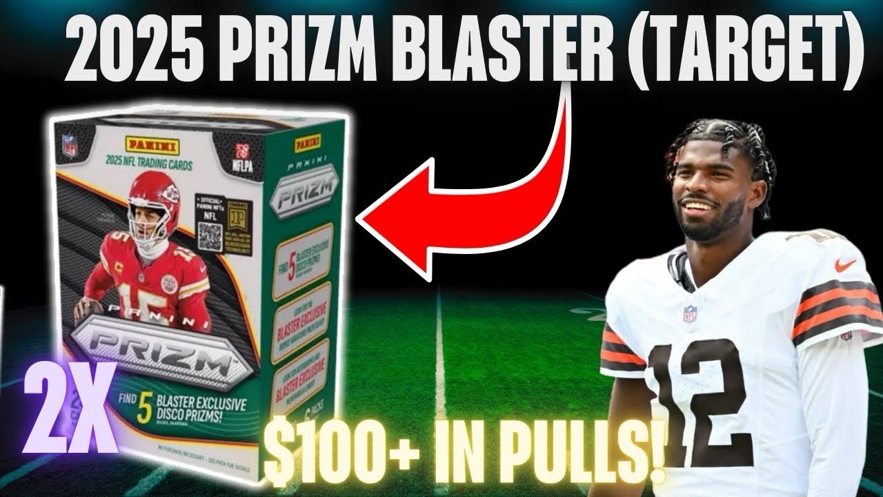 🚨WHITE DISCO’S LOOK SICK! 2025 PRIZM FOOTBALL TARGET BLASTER! WE PULLED 🔥 