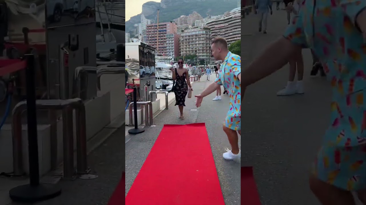Red carpet in Monaco😍🇲🇨 #redcapretboy