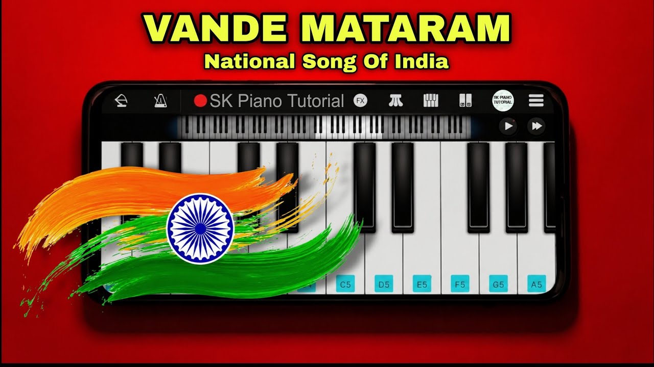 Vande Mataram - National Song Of India | Perfect Piano Tutorial