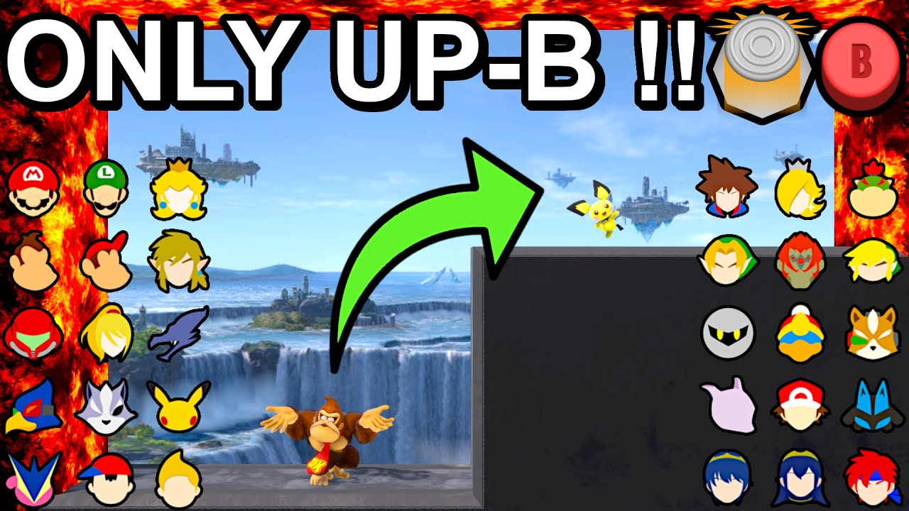 Who Can Make It Using Only UP-Special !  - Super Smash Bros. Ultimate