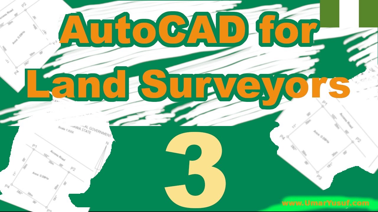 AutoCAD for Land Surveyors 003 - Labeling the survey plan