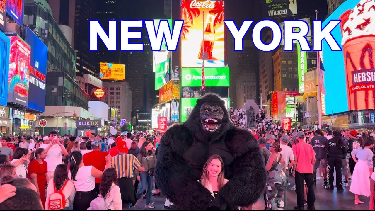 NEW YORK CITY Walking Tour [4K] - TIMES SQUARE (08/03/2025)