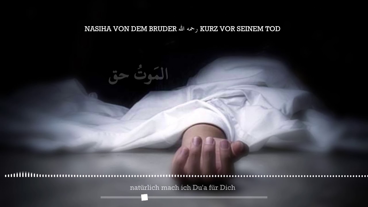 Eine Ermahnung und Erinnerung an den Tod!