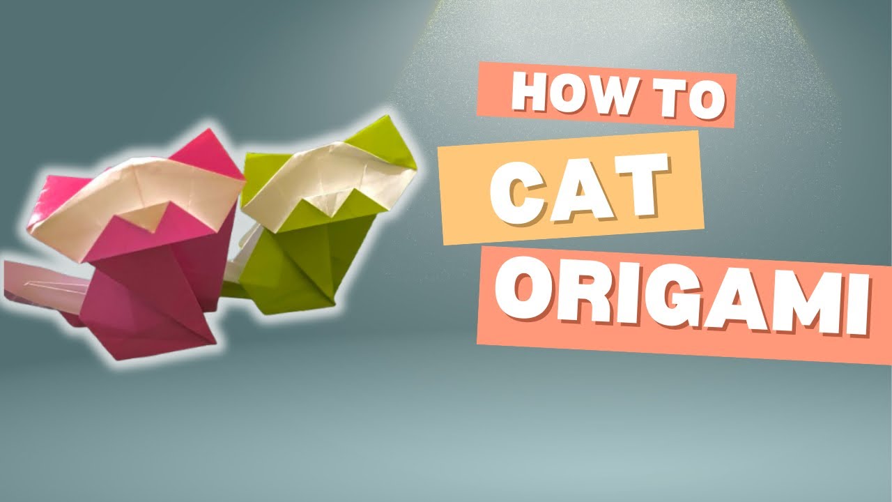 Origami Chat Facile 🐱 | Tutoriel Pas à Pas pour Débutants