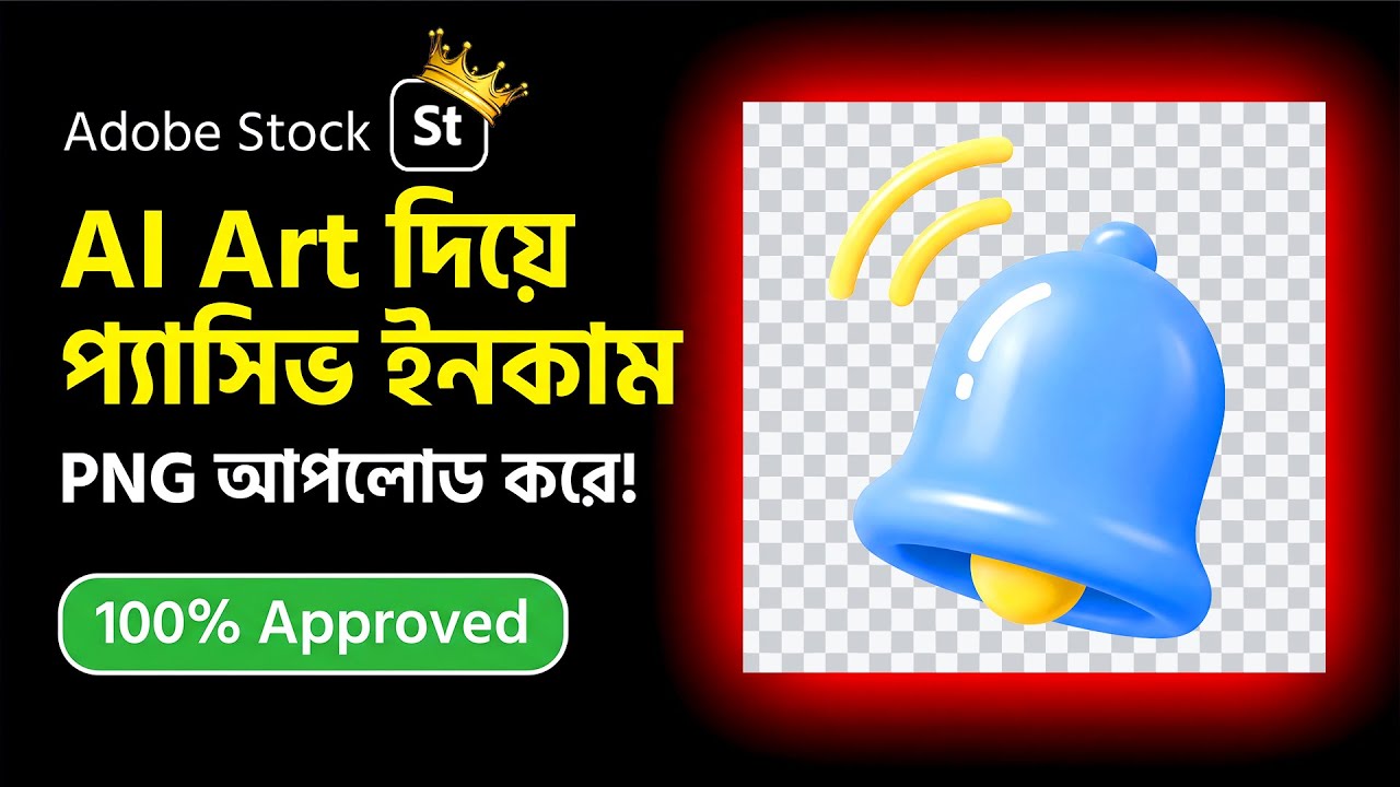 Adobe Stock AI Art Passive Income: Fix PNG Upload Technical Issue & Get Approved