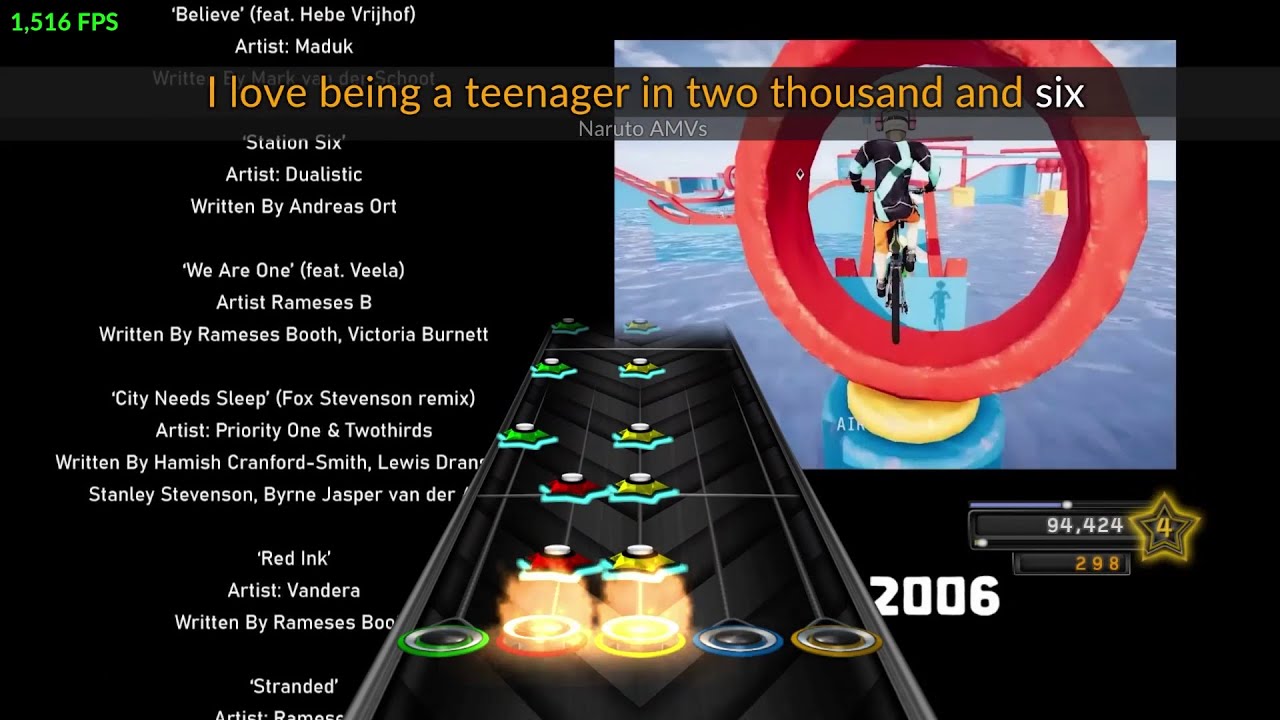 I Love Being a Teenager in 2006 (OneyPlays AI Cover) | Clone Hero Chart