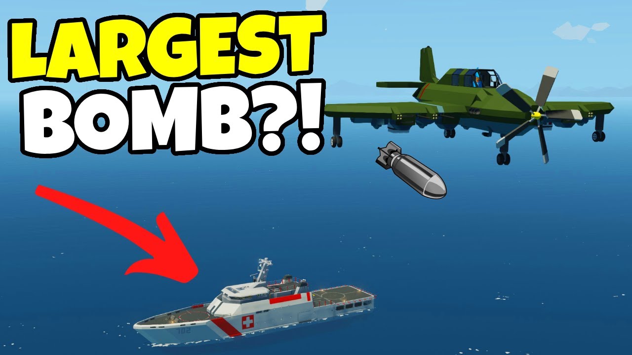 Testing The BEST EXPLOSIVE BOMB MOD in Stormworks!