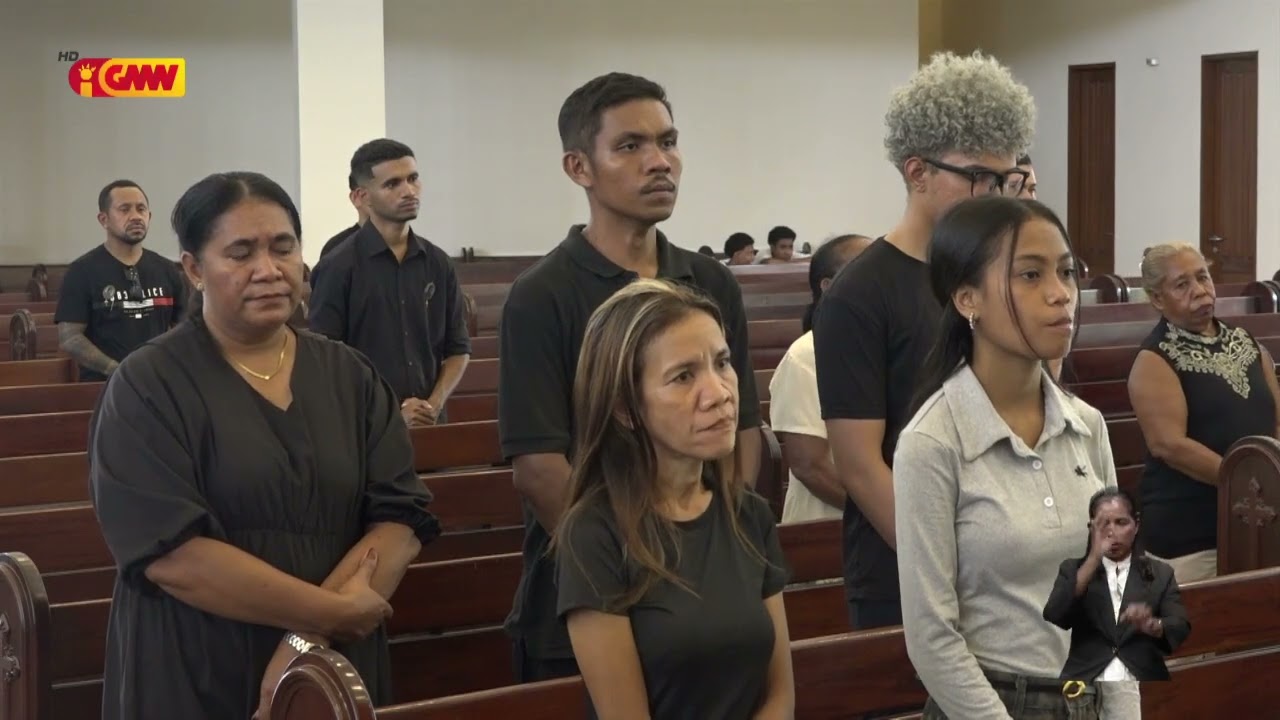 Familia matebian hala’o misa requem ba matebian Luisa Vicente de Fatima Guterres Pereira ...