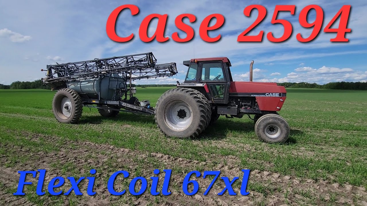 Case 2594 Flexicoil 67xl  Spray Time!
