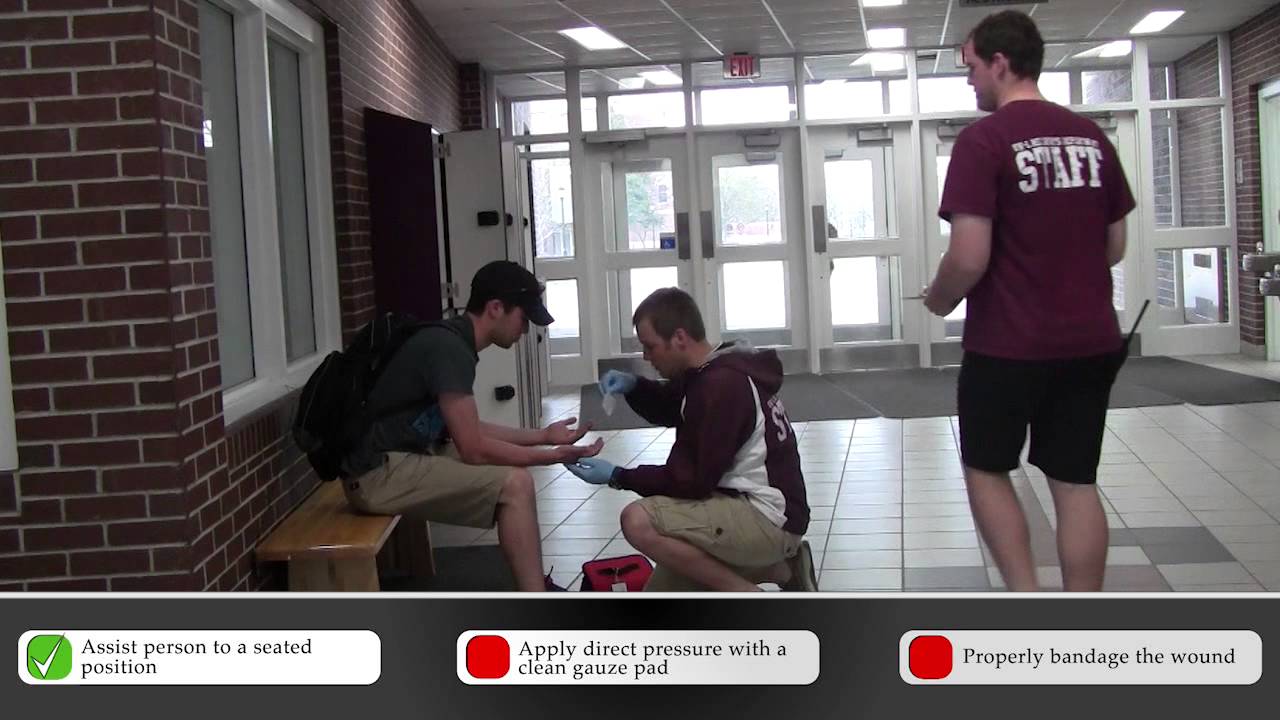 Emergency Response Team - First Aid Simulation - Lacerations