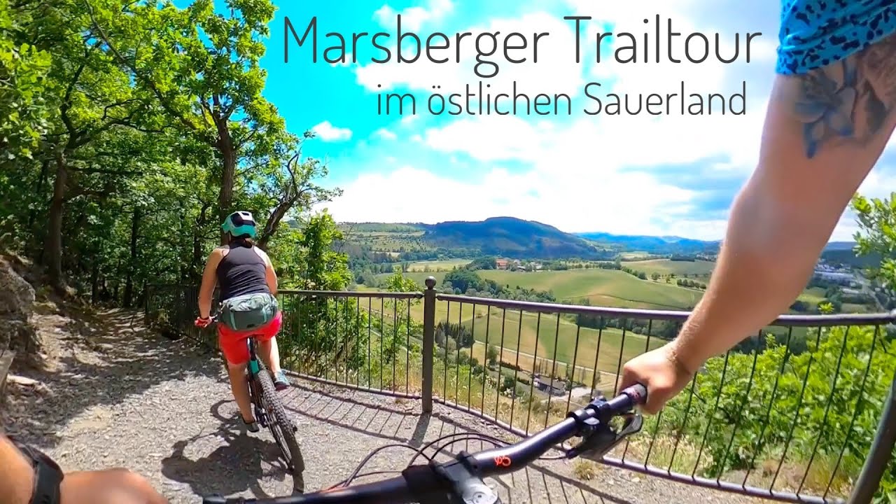 Trailtour rund um Marsberg im &ouml;stlichen Sauerland &bull; Sightseeing &bull; Waldroute &bull; DJI mini 3 & GoPro Max