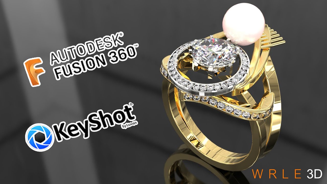 3D jewelry design / R131 - In Fusion 360+KeyshotR131 