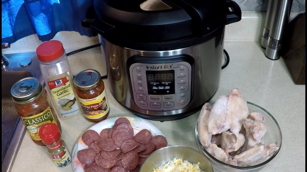 Pepperoni Pizza Wings Instant Pot Pressure Cooker