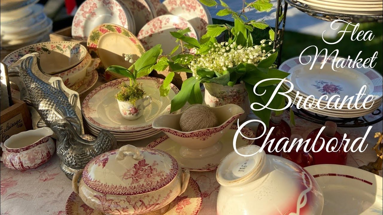 【シャンボール蚤の市】この1枚と巡り合うために前泊遠征😭The Most Beautiful Flea Market in France🌟お城の庭のブロカント🌟Brocante de Chambord