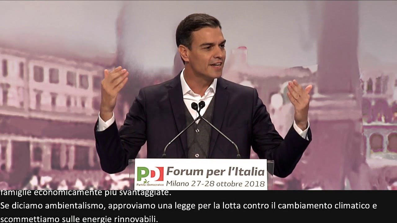 #ForumPD - L'intervento di Pedro Sanchez, premier spagnolo e segretario PSOE