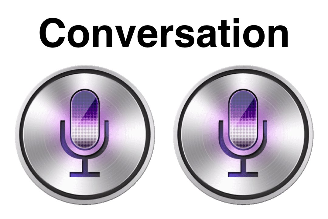 Two siri's having conversation