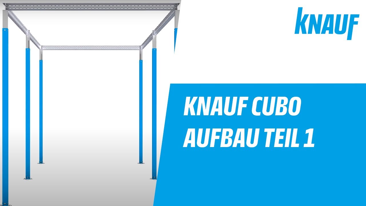 Aufbau Knauf Cubo (Teil 1) - Tragkonstruktion