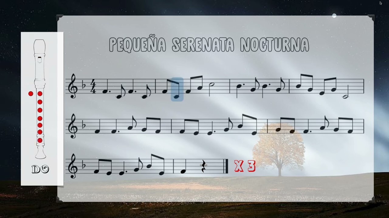 6ºMU Flauta Pequeña Serenata Nocturna (fragmento)