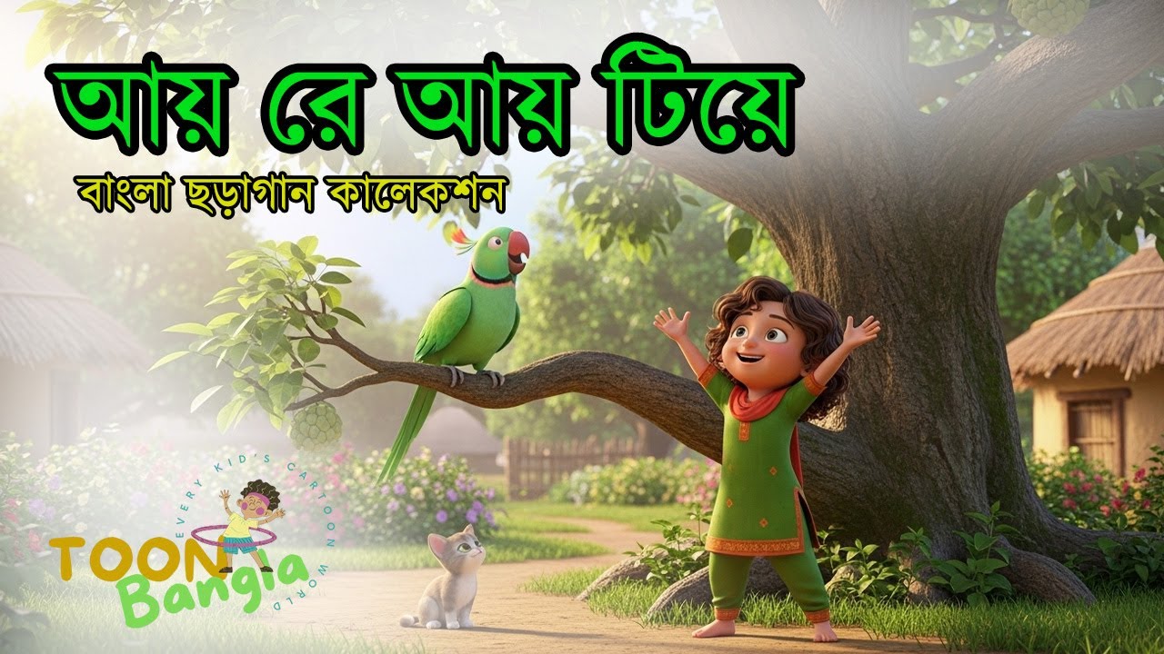 আয়রে আয় টিয়ে | Aye re aye tiye and more | Bengali nursery rhymes | Bangla cartoon | Toon Bangla