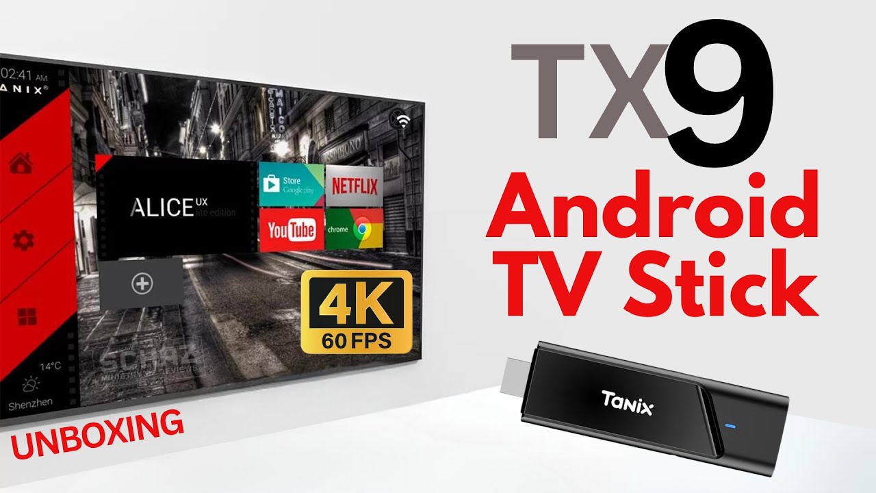 Tanix TX9 4K Android TV Stick  |  UNBOXING REVIEW