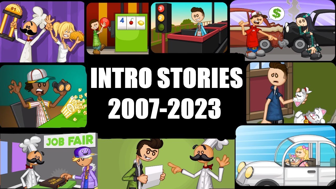 Papa Louie Games`s Intro Stories  (2007-2023)