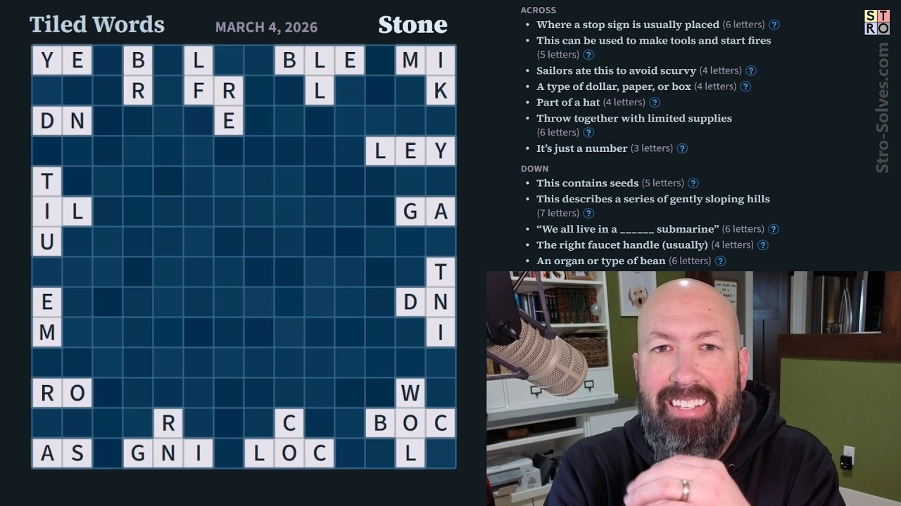 Tiled Words of STONE
