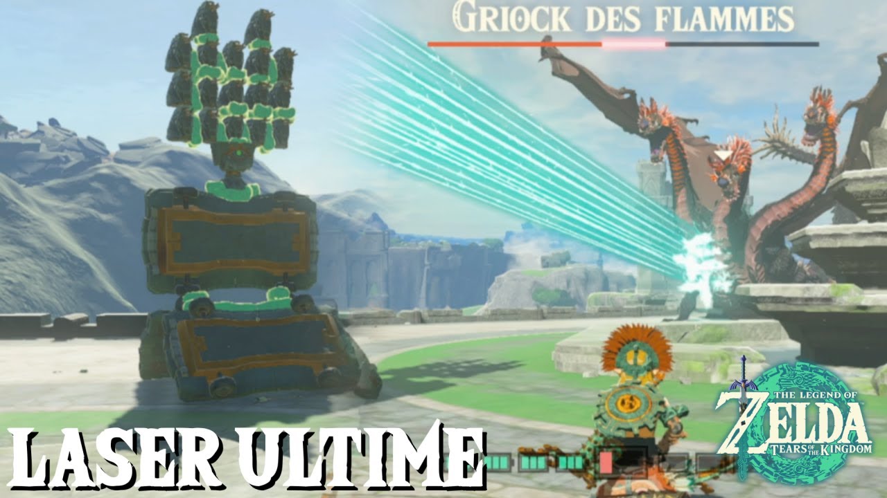 Le Laser Ultime fait ses preuves : Comment battre un Griock des Flammes facilement  | Zelda TotK