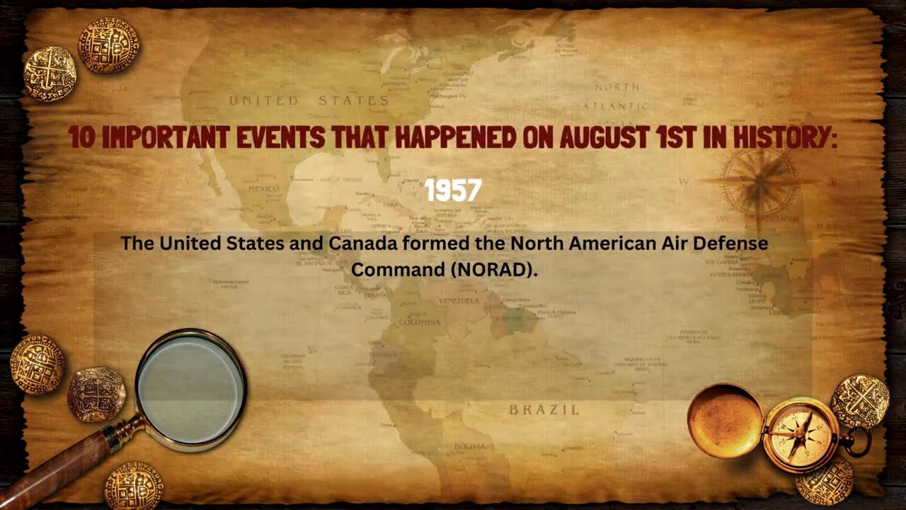 10 important events that happened on August 1st in history.