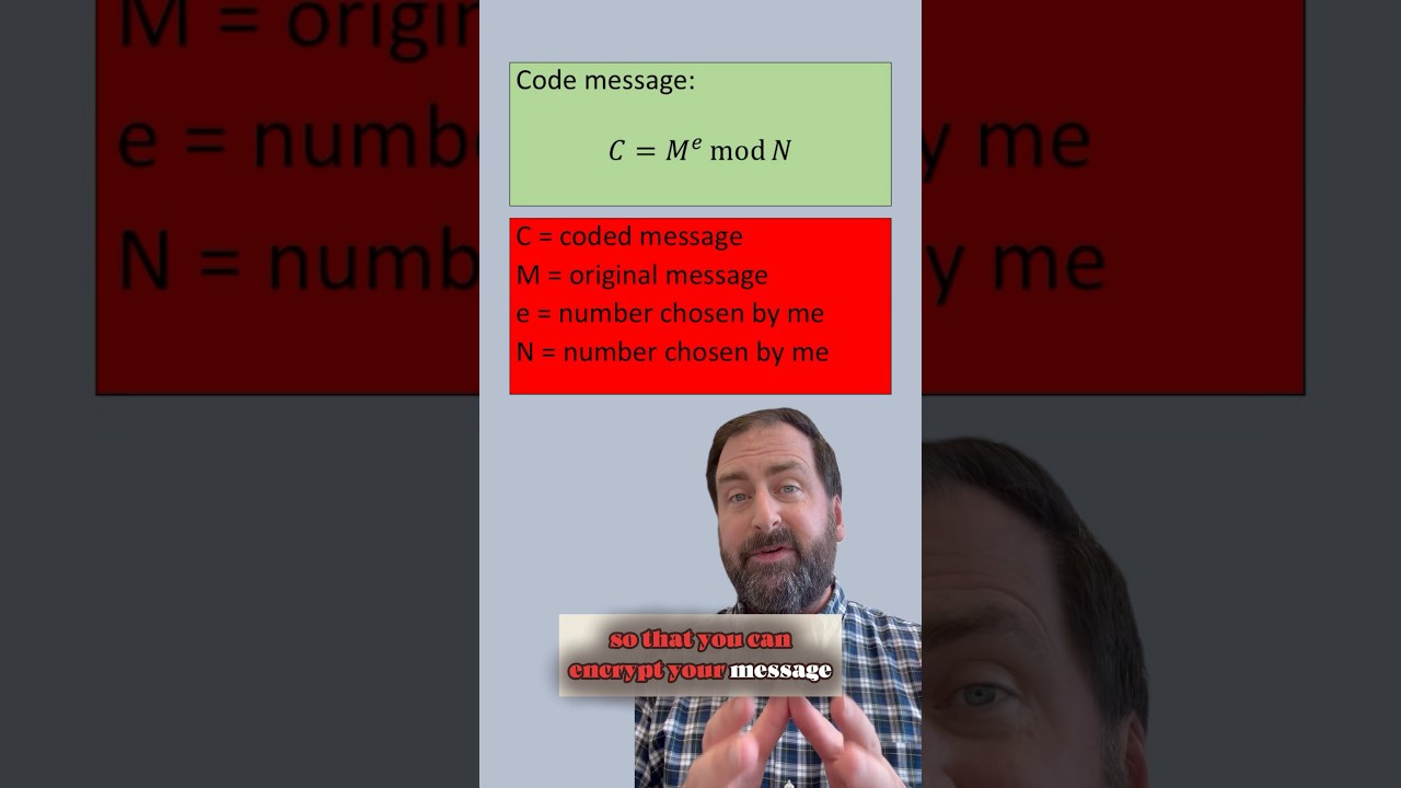 RSA encryption #xxsci #physics #math #learn