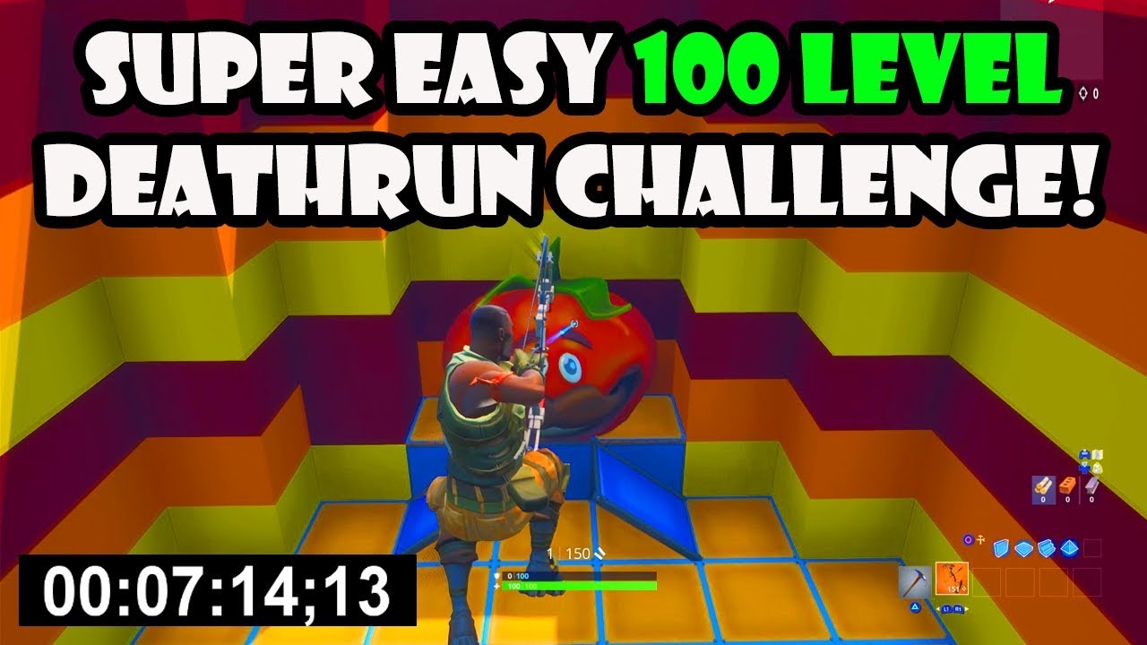 The SUPER EASY Default Deathrun with 100 Levels! (Fortnite Creative)