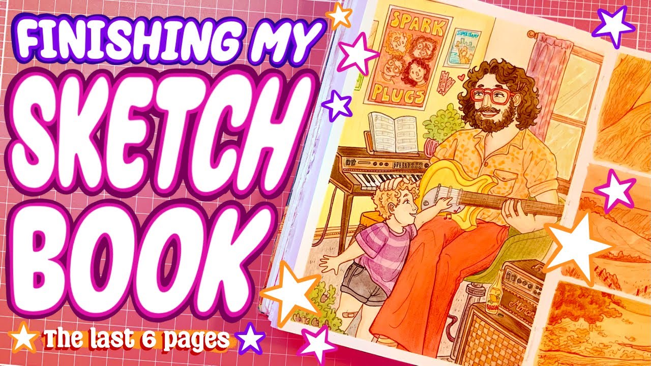 🎨Finishing My Sketchbook || A Week Full of Art ✨