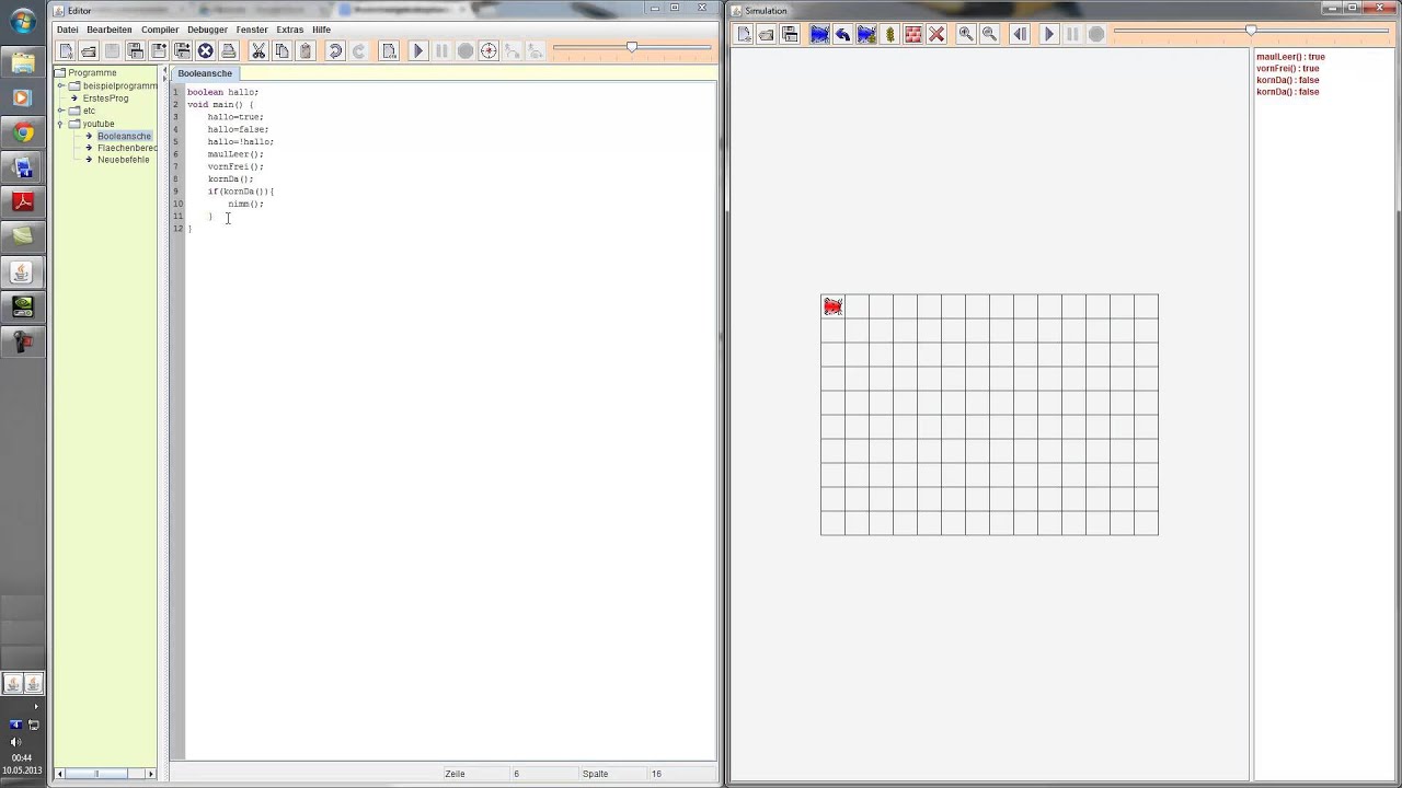 Hamstersimulator Tutorial #7 - Boolean und if-Verzweigungen