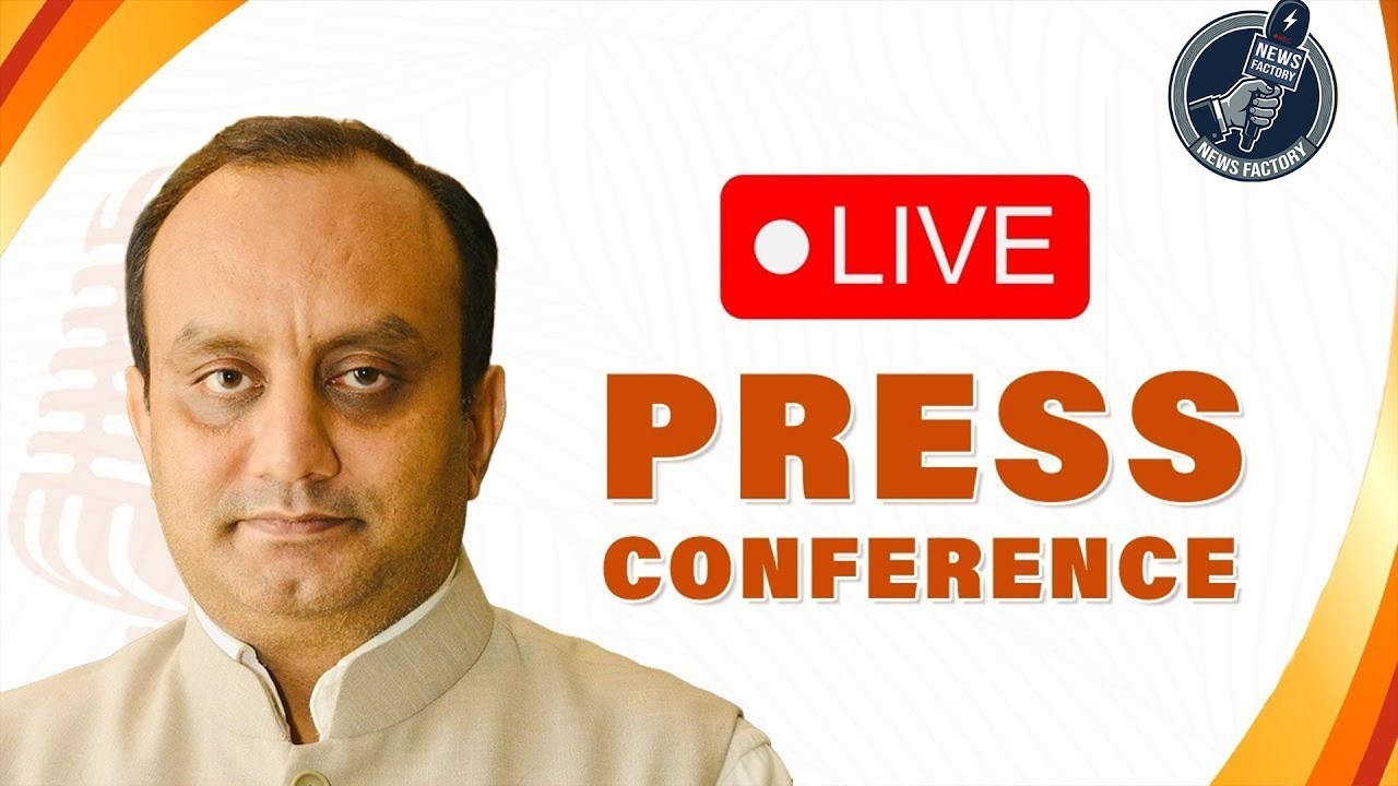 Press Conference by BJP National Spokesperson Dr. Sudhanshu Trivedi at BJP headquarters.