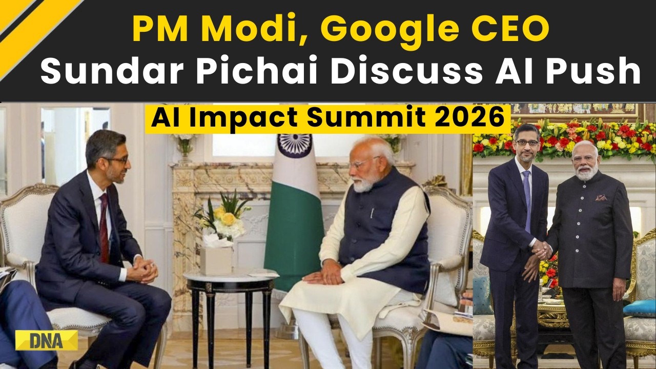PM Modi News: PM Modi Meets Google CEO Sundar Pichai At India AI Impact Summit 2026