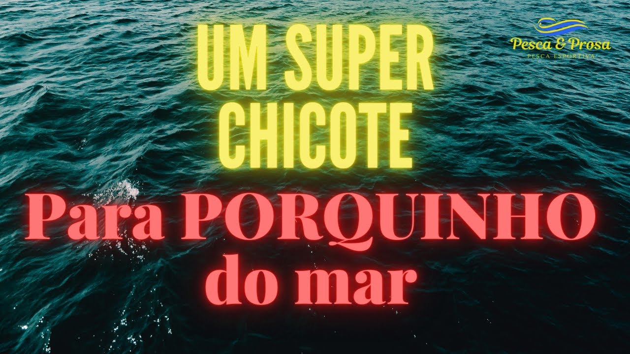 CHICOTE PARA PORQUINHO DO MAR - para não perder os maiores