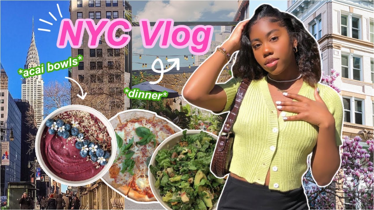 nyc vlog | a productive day in my life (new nails, hair + grwm)