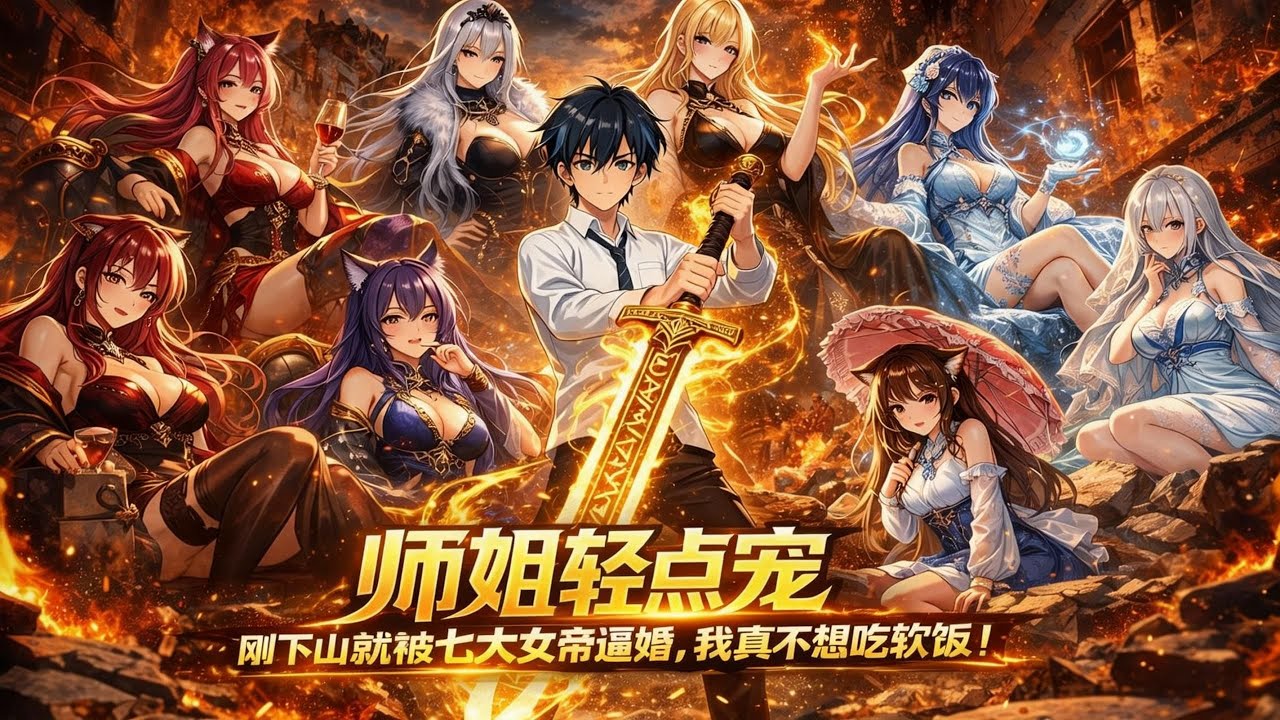 MULTISUB📢新番《师姐轻点宠：刚下山就被七大女帝逼婚，我真不想吃软饭！》1-80集丨携婚书下山遭势利眼退婚？转身被七位绝色女帝师姐疯狂逼婚！商界女王送千亿集团，女战神调大军护送！