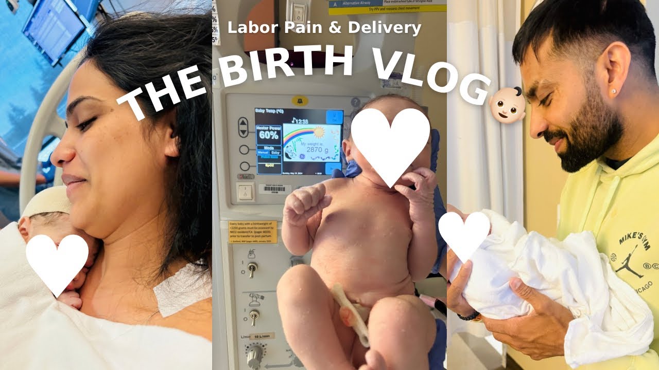 Labor Pain & Delivery Day✨🇨🇦 Birth Story of our first born❤️